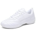 thumbnail image 1 of DADAWEN Women's Cheer Shoes White Sneakers Training Competitions Dancing Shoes for 8 US, 1 of 6