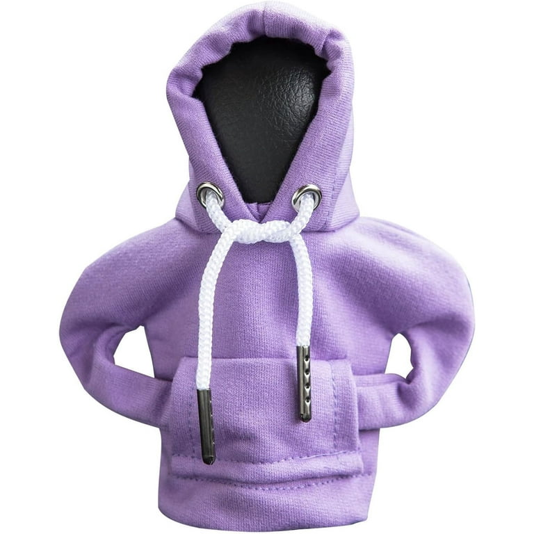 DADHOT Car Shift Knob Hoodie,Gear Shift Hoodie,Gear Level Protector Cover,Automotive  Car Interior Accessories,Vehicle Accessories for Man and Woman,Funny  Sweater Hoodie for Decoration （Purple） 