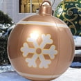 thumbnail image 1 of DADHOT Outdoor Christmas Inflatable Ball Christmas Decorations Yard Large 23.6Inch PVC Inflatable Decorated Ball with Pump for Home New Year Festive Gift Ball Wedding Home Decor, 1 of 6