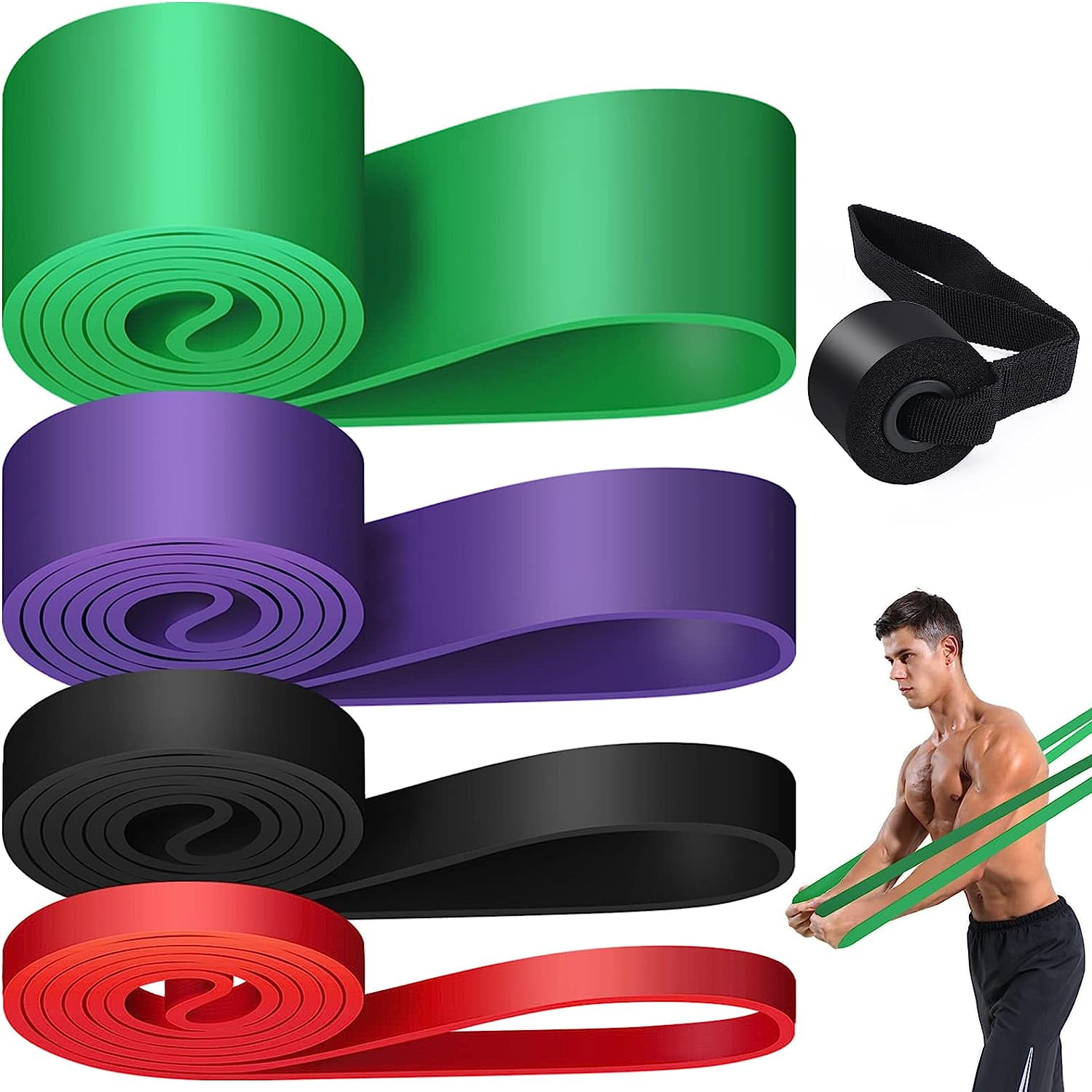 DADHOT Resistance Loop Exercise Bands for Stretching, Physical
