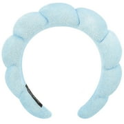 DADHOT Spa Headbands for Washing Face or Facial, Headbands for Women - Puffy Makeup Headbands for Face Washing, Mask, Skin Treatment (Pink)