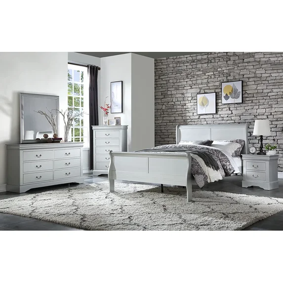 DAE 5-Piece Bedroom Set Bed, Dresser, Chest and 2 Nightstands