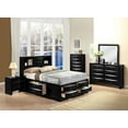 thumbnail image 1 of DAE 5-Piece Modern Wood King Bedroom Set, Black, 1 of 14