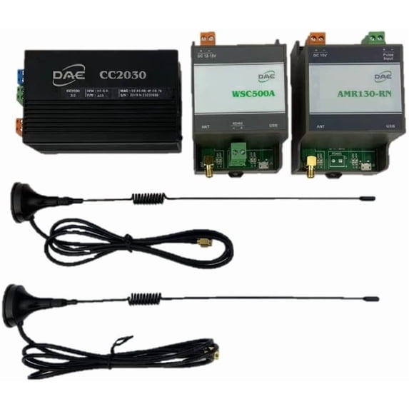 DAE CC2030 KIT+AMR130-RN KIT+DAE WSC500A Connected Wirelessly, read 1 Water Meter by PC, Cell Phone, generate billing report