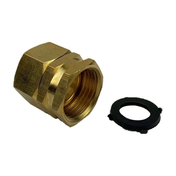 DAE CG-75 Fitting 1pcs 3/4" Female GHT, 3/4" Female NPT.Material: Brass.