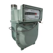 DAE DG16 3/4" Diaphragm Aluminum Gas Meter, Qmax 88 cu ft/h, Pulse Output, Cubic Feet, NPT Couplings