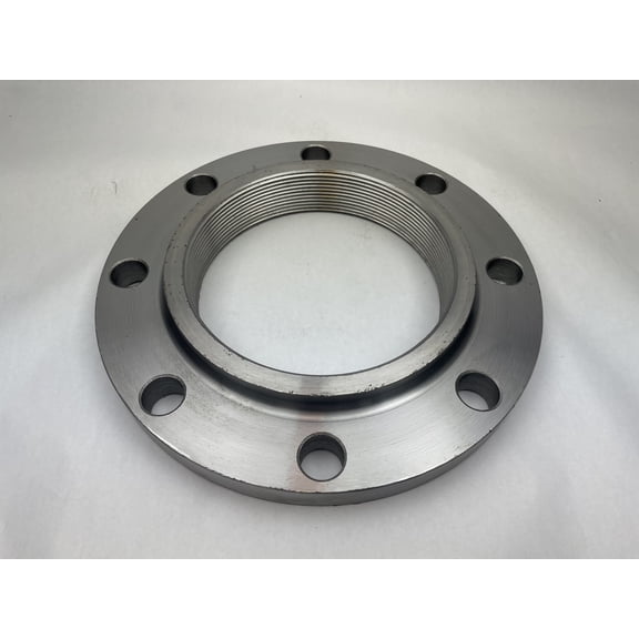 DAE FL-600 6 Inch Cast Iron NPT Threaded Flange, Faced and Drilled, Class 125