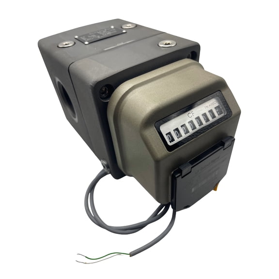 DAE GM-15c 1.5" Rotary Positive Displacement Gas Meter, Pulse Output, Cubic Feet