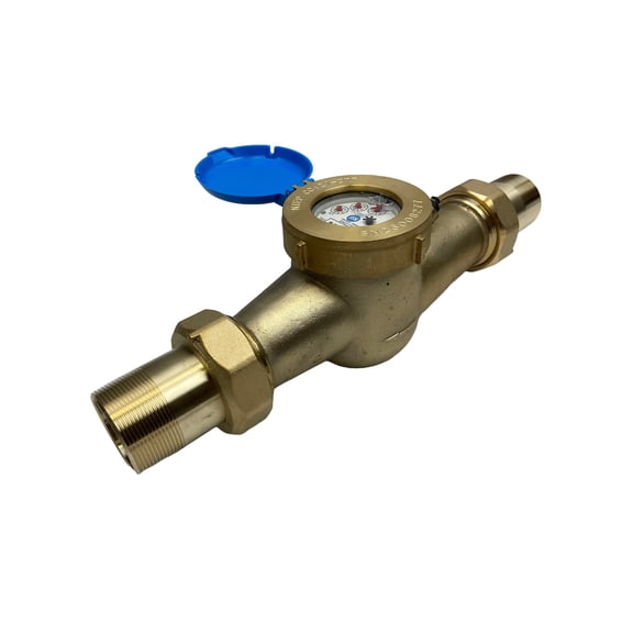DAE MJ-200 2" NTEP NSF61 Non Lead Potable Water Meter, NPT Couplings, No Pulse Output, Gallons