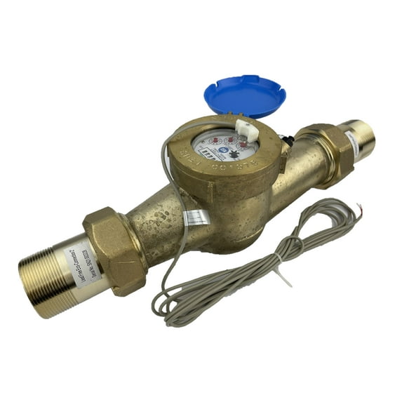 DAE MJ-200f 2" NTEP NSF61 Lead Free Potable Water Meter, Cubic Feet, Pulse Output + Couplings