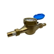 DAE MJ-75 NTEP NSF61 Non Lead Potable Water Meter, 3/4" NPT Couplings, Gallons, No Pulse Output