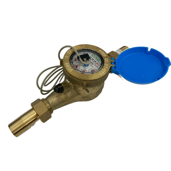 DAE MJ-75c NTEP, IP68, NSF61 Lead Free Potable Water Meter, 3/4" NPT Couplings, Pulse Output, Gallon