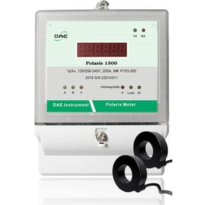 DAE P153-200-S Kit, UL kWh Smart Submeter, 1 phase 3 wire (2 hot wire, 1 neutral), 200A, 120/240v, 2 CTs, RS485