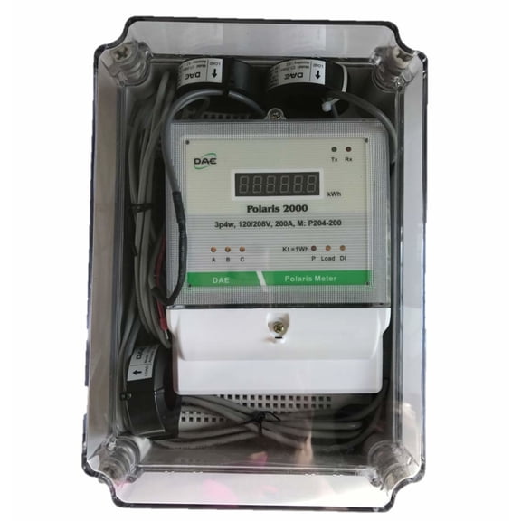 DAE P204-200-S Kit1, UL, Outdoor, kWh Smart Submeter, 3P4W(3Hot wire,1N), 200A, 120-480V, with 3 CTs