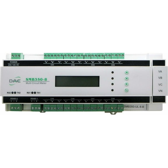 DAE SMB350-UL-8-B, UL, 24 channels multi-circuit, multi-function electric monitor, RS485