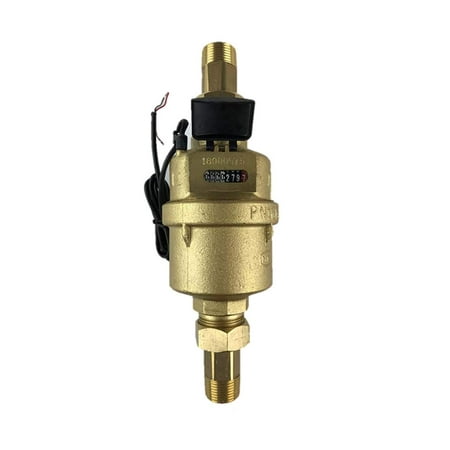 DAE VM-100P 1" Positive Displacement Water Meter with Pulse Output, Measuring in Gallon + Couplings