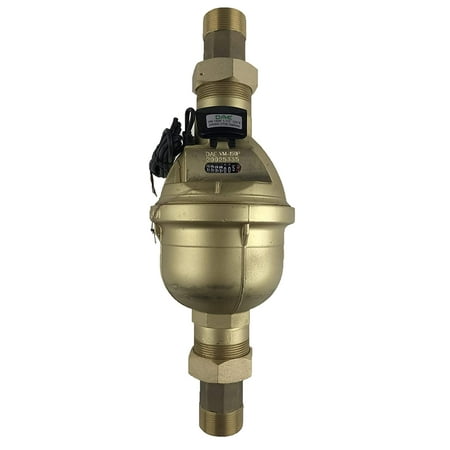 DAE VM-150P 1.5" Positive Displacement Water Meter with Pulse Output, Measuring in Gallon, 1.5" NPT Couplings