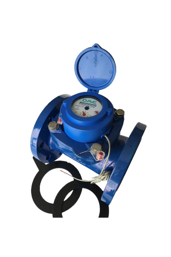 WP-400P 4" Woltmann Helix Water Meter, IP68, Pulse Output, Gallon
