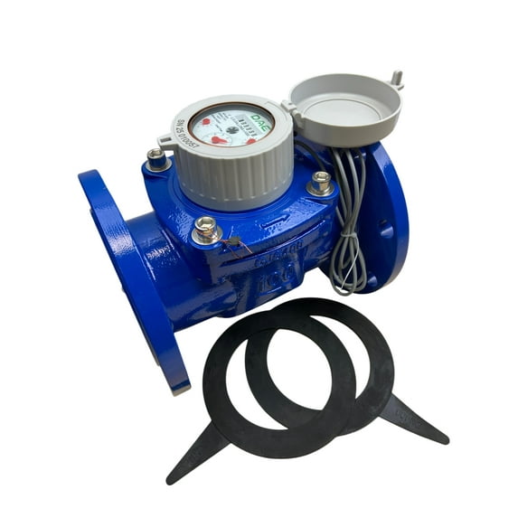DAE WP-400nf 4" NSF61 Lead Free Woltmann Helix Water Meter, Pulse Output, Cubic Feet