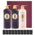 thumbnail image 1 of DAENG GI MEO RI - Ki Gold Premium 2 Shampoo 780ml + 1 Treatment 780ml + 10 Traveling Pouch Samples 10ml Set, Samples may vary., 1 of 4