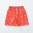 thumbnail image 1 of DAETIROS Beach Shorts Toddler Boys,Fashion Drawstring Vacation Casual Toddler Boys Summer Shorts on Clearance Orange Size 2 T, 1 of 8