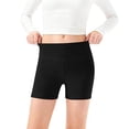 thumbnail image 1 of DAETIROS Girls Bike Shorts High Waisted Nylon Spandex 4-Way Stretch Dance Athletic Compression Shorts Soft Non See Through Solid Black 1 Pack,Size 9-10 T, 1 of 6