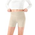 thumbnail image 1 of DAETIROS Girls Dance Shorts High Waisted Nylon Spandex 4-Way Stretch Soft Solid Bike Athletic Shorts Beige 1 Pack,Size 7-8 T, 1 of 6