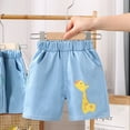 thumbnail image 1 of DAETIROS Girls Denim Shorts, Summer Casual Cute Graphic Fashion Pull-On Lounge Shorts Light Blue Size 2-3T, 1 of 4