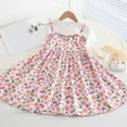 thumbnail image 1 of DAETIROS Girls Dresses-Swing Short Sleeve Cotton Floral Cute Casual Girls Sundress White Size 8 Years, 1 of 3