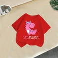 thumbnail image 1 of DAETIROS Girls Graphic T-Shirt, Comfy Cute Dinosaur Short Sleeve Basic Crew Neck Soft Cotton Casual Girls Summer Tees Red Size 3-4T, 1 of 7