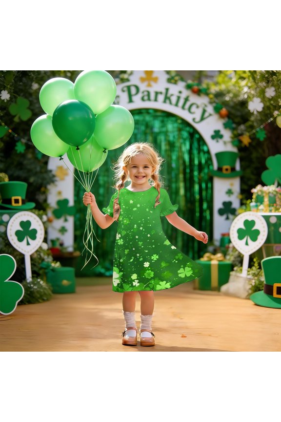 Girls Mint Green Lace Dress Kids Kids Little Girl Summer Casual Short Sleeve Wedding Party Dress Soft Cotton Modal Breathable Smocked A-Line,Size 11-12T