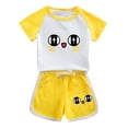 thumbnail image 1 of DAETIROS Kids Cute Outfit Sets-Soft Cotton Cute Tank Top and Fashion Shorts 2PC Kids Clothes Set Yellow Size 11 Years, 1 of 2