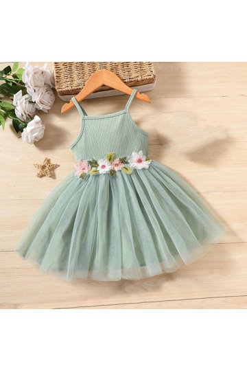 Baby Girls Dresses in Baby Girls Clothing | Green - Walmart.com