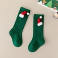 thumbnail image 1 of DAETIROS Kids Kids Kids Unisex Cotton Knee High Socks Mint Green Christmas Bows Holiday Novelty Socks for Boys Girls,Size M, 1 of 4