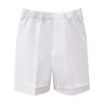 thumbnail image 1 of DAETIROS Little Boys Shorts, Cotton Pull-On Summer Casual Fashion Boys Shorts with Pockets White Size 3-4T, 1 of 2