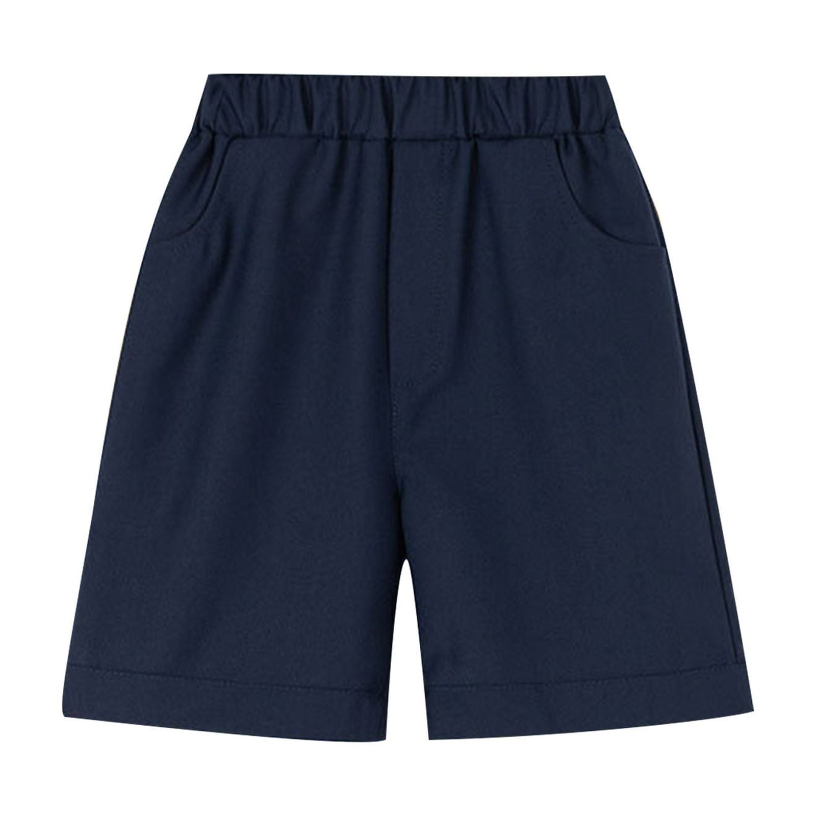 DOMIKING Boys Shorts – Music Graffiti Print, Elastic Waist Pull-On, Casual Athletic Play Shorts