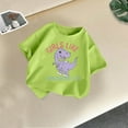 thumbnail image 1 of DAETIROS Little Girls Graphic T-Shirt, Cute Dinosaur Comfy Short Sleeve Casual Soft Cotton Basic Crewneck Girls Summer Tee Mint Green Size 7-8T, 1 of 7