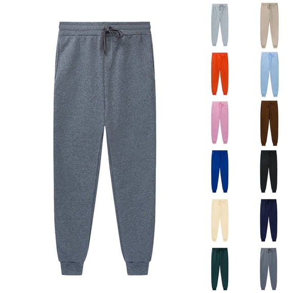 DAETIROS Mens Sweatpants with Pockets, Athletic Drawstring Casual Baggy Relaxed Fit Joggers Mens Sweatpants Black