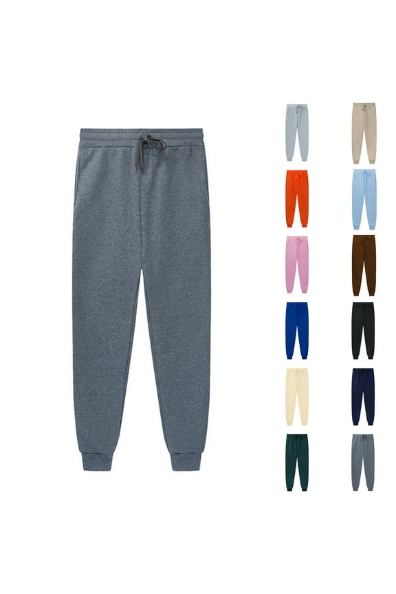 Mens Sweatpants with Pockets, Drawstring Athletic Baggy Relaxed Fit Joggers Casual Mens Sweatpants Light Blue