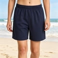 thumbnail image 1 of DAETIROS Girls Quick Dry Athletic Shorts Breathable Elastic Waist Casual School Uniform Navy Summer Bottoms,Size, 1 of 6