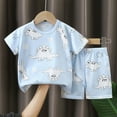 thumbnail image 1 of DAETIROS Outfit Sets for Little Boys-Comfy Cotton Dino Short Sleeve Top and Cute Shorts Boys Summer Clothes Multicolor Size 5-6 Years, 1 of 3