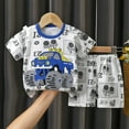 thumbnail image 1 of DAETIROS Outfit Sets for Little Boys-Soft Cotton Short Sleeve Top and Cute Shorts Boys Summer Clothes Multicolor Size 9-10 Years, 1 of 3
