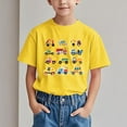 thumbnail image 1 of DAETIROS T-Shirt for Little Boys, Crewneck Cute Car Soft Short Sleeve Comfy Casual Boys Summer Tees Yellow Size 11 T, 1 of 6