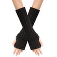 thumbnail image 1 of DAETIROS Winter Gloves Women Touchscreen Elbow Length Thermal Black Gloves Size Free, 1 of 4