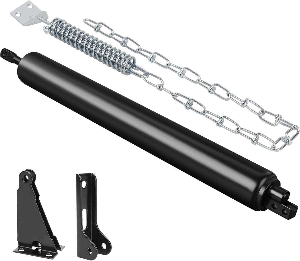 Door Closure Spring Outdoor DAEX Heavy Duty Storm Door Closer with Safety Spring Chain, Black ...