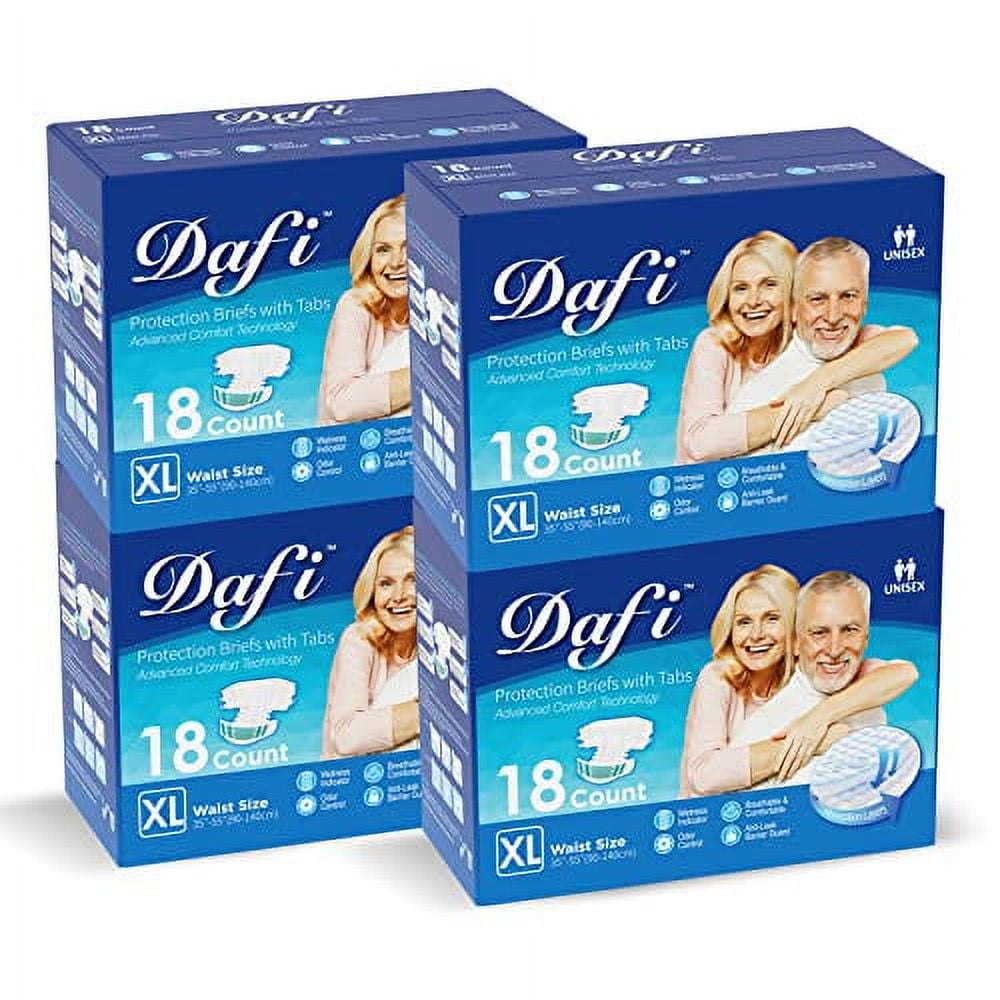 DAFI Disposable Incontinence Pads for Women & Men Bladder Control Pads,(Size  L-40 Count) Adult Underwear Guards Overnight Pads, Diaper Booster Pads 