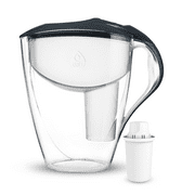 DAFI Astra LED Filtering Water Pitcher + 1 Standard Water Filter | BPA Free | Anthracite | 12 Cup