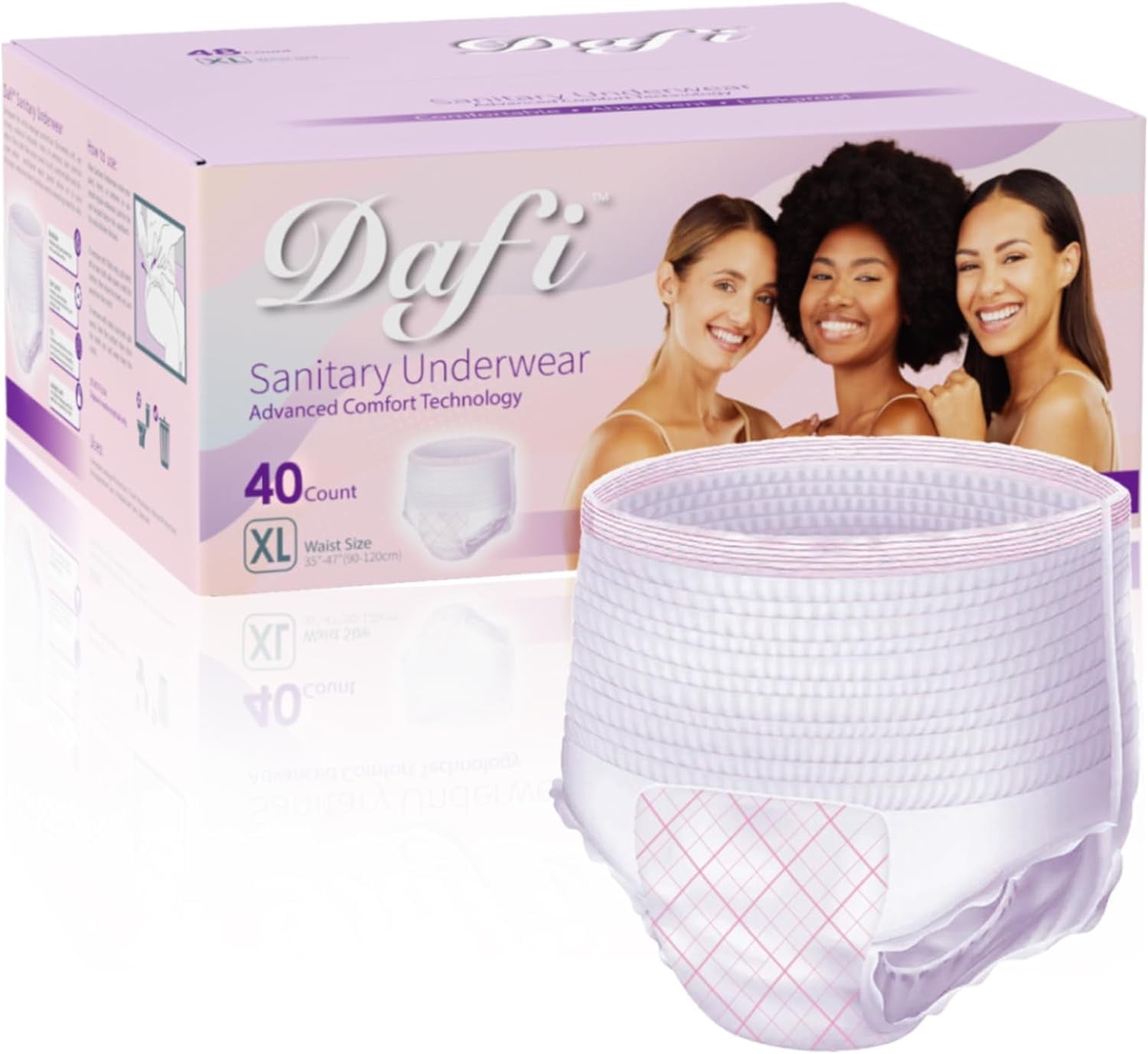 Incontinence Underwear for Women High Absorbency Period Panties Ladies  Leakproof Protective Menstrual Postpartum Bladder Control Washable Cotton