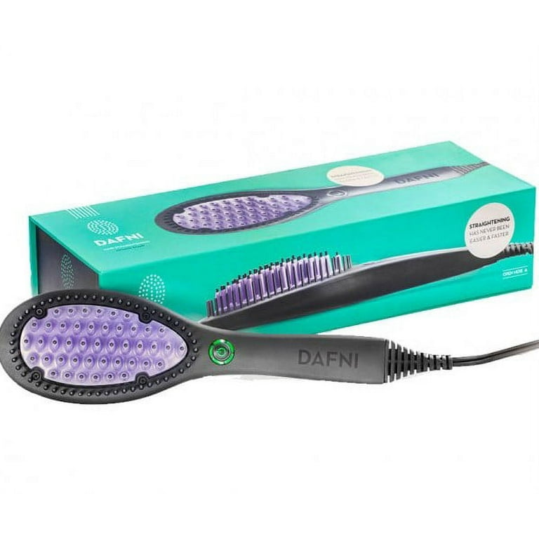 DAFNI Go Blue-Hair Straightening Ceramic Brush W/Thermal