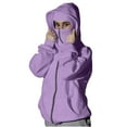 thumbnail image 1 of DAFPZW Balaclava Hoodie with Built In Eye Mask, Double Hooded Zip Up Sweatshirt Jacket Wind-resistant Winter Hoodies for Women, 1 of 9